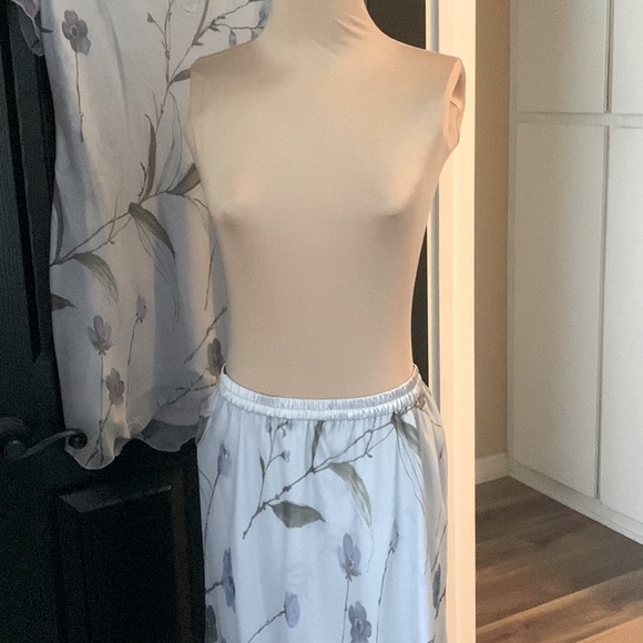 SAKS FIFTH AVE AMY MICHELSON FOR HOLLY HARP VINTAGE 2 PIECE TUNIC TOP WITH SKIRT - Picture 3 of 7